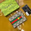 GUCCI LEATHER STRIPED MEN WALLET