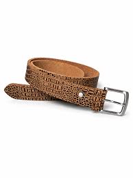 CAMEL LEATHER BELT